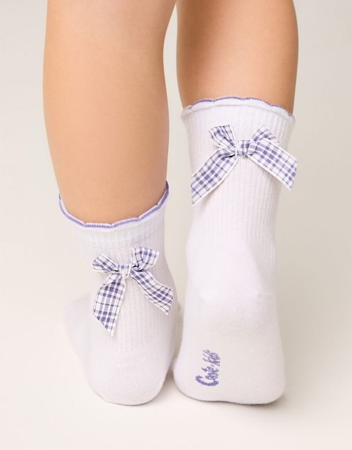 Vaikiškos Kojinės "Levander Bow"