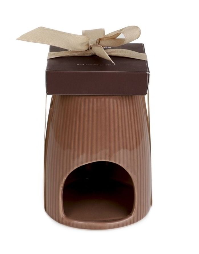 Candlestick with wax "Sandalwood"