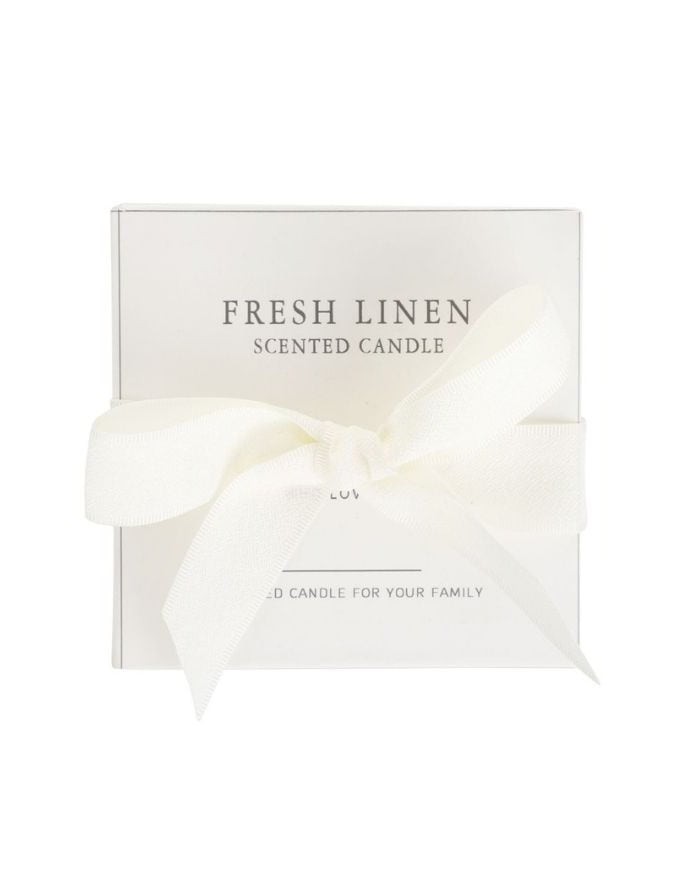 Подсвечник с воском "Fresh Linen"