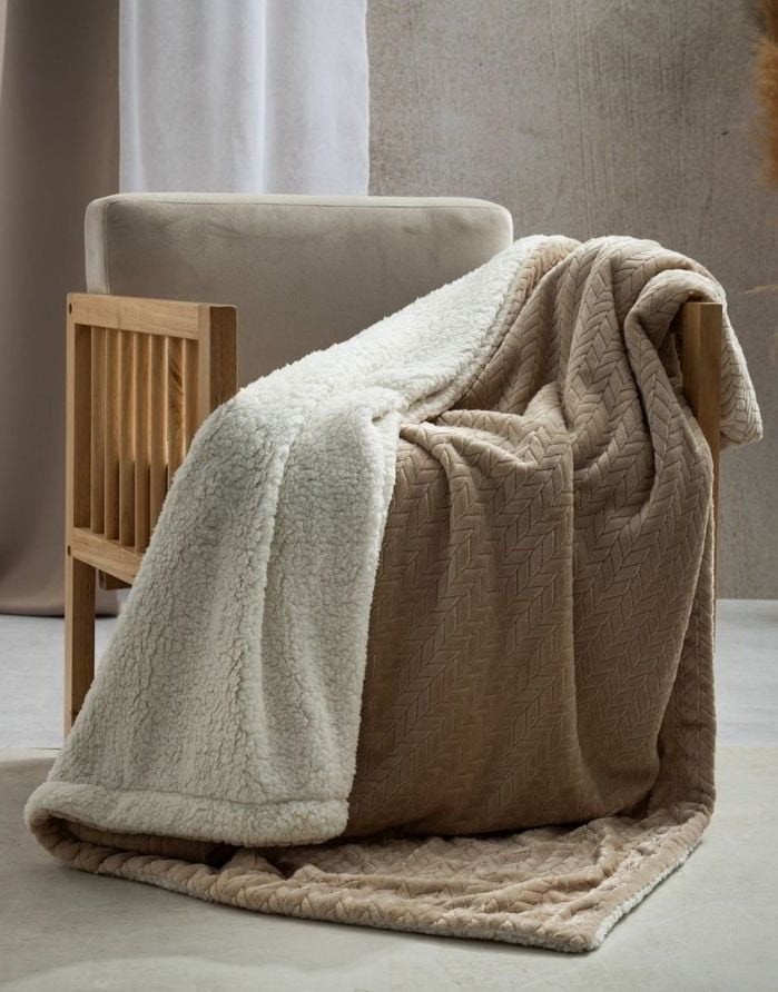 Pleed "Laren Beige" 150x200 cm