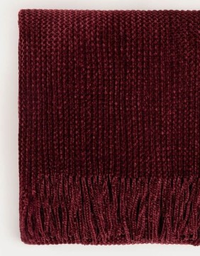 Pleed "Chenille Burgundy" 130x170 cm