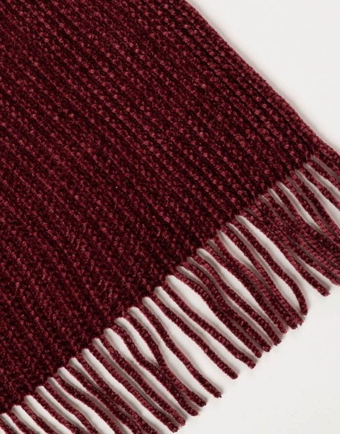 Pleed "Chenille Burgundy" 130x170 cm