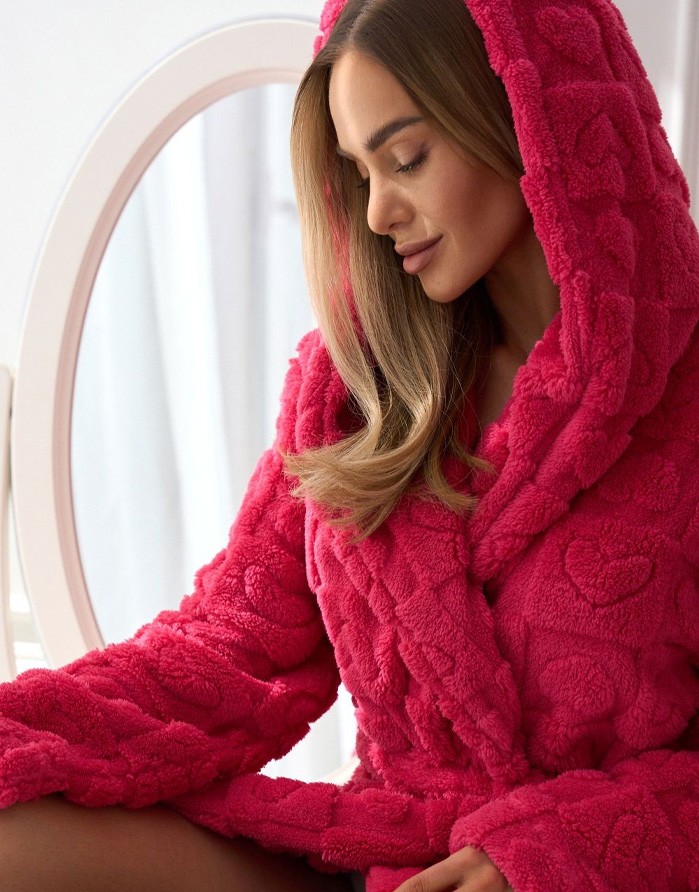 Bathrobe "Valenti Long Malina"