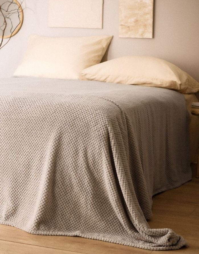 Plaid "Noah Light Grey" 220x240 cm