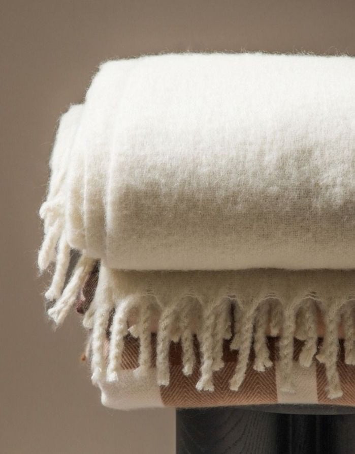 Plaid "Tain Ecru" 150x200 cm