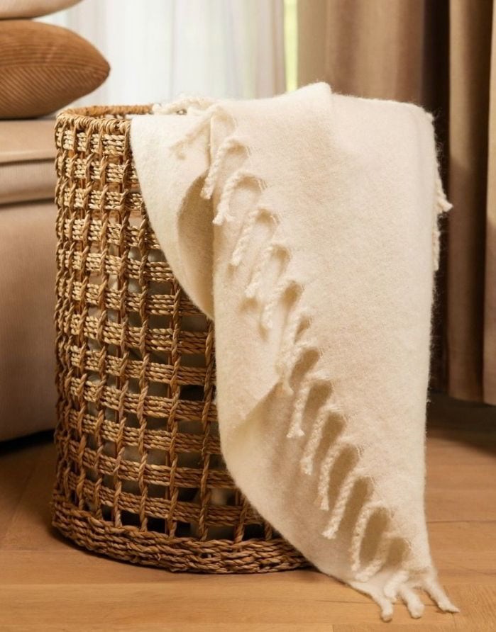 Plaid "Tain Ecru" 150x200 cm