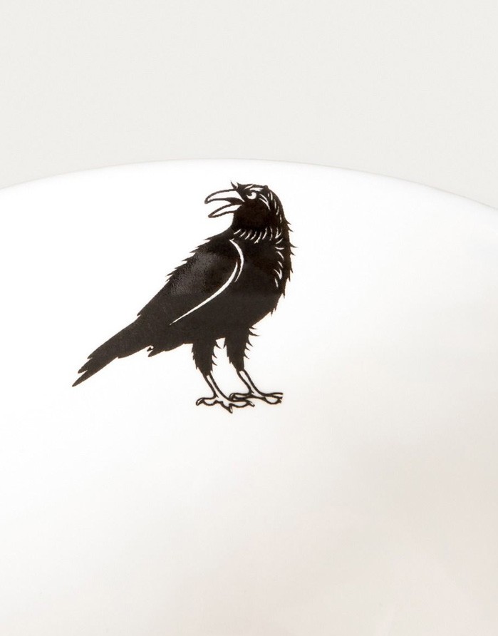 Tass ja alustass "BARIK Black Crow"