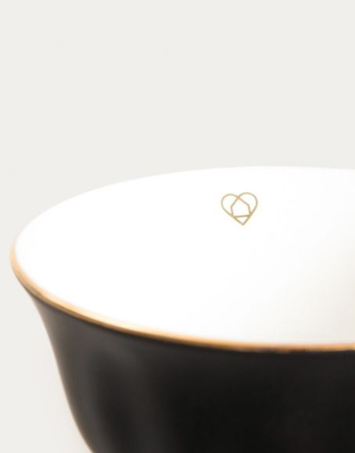 Cup and saucer "BARIK Black"