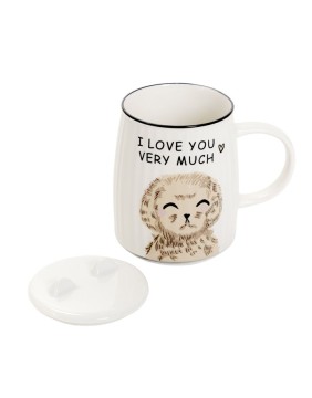 Tass kaanega "MILU With Dog"