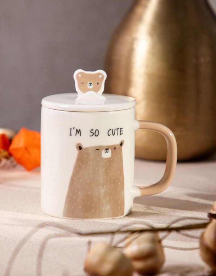 Чашка с крышкой "BATIS With Bear"