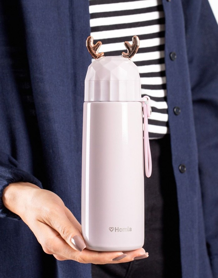 Термос "GATTO Deer Pink", 380 ml