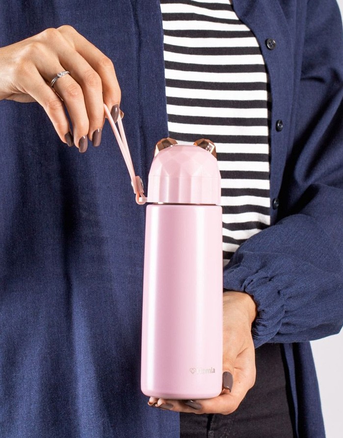 Thermos "GATTO Beer Pink", 380 ml