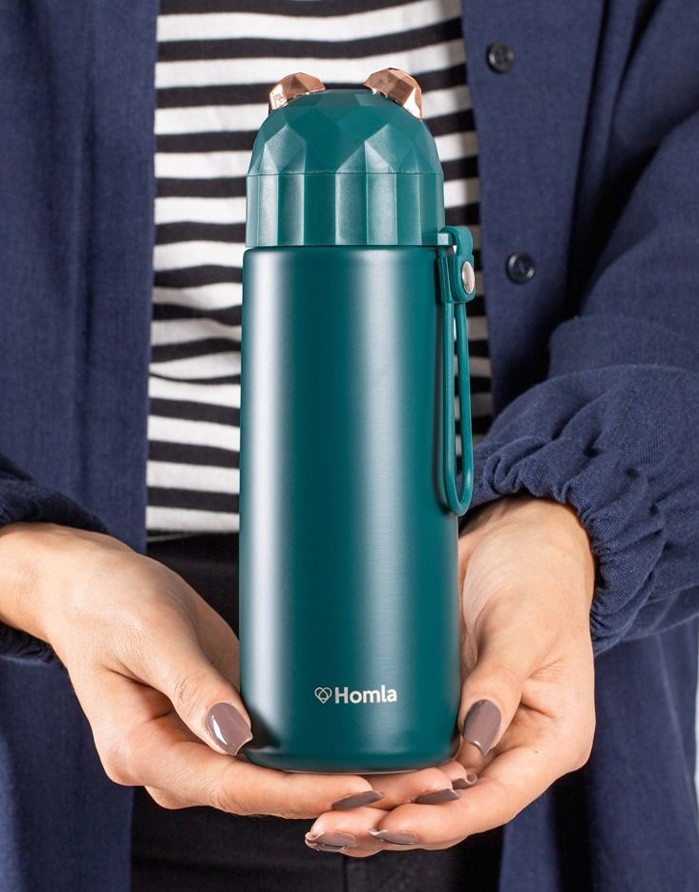 Thermos "GATTO Beer Green", 380 ml