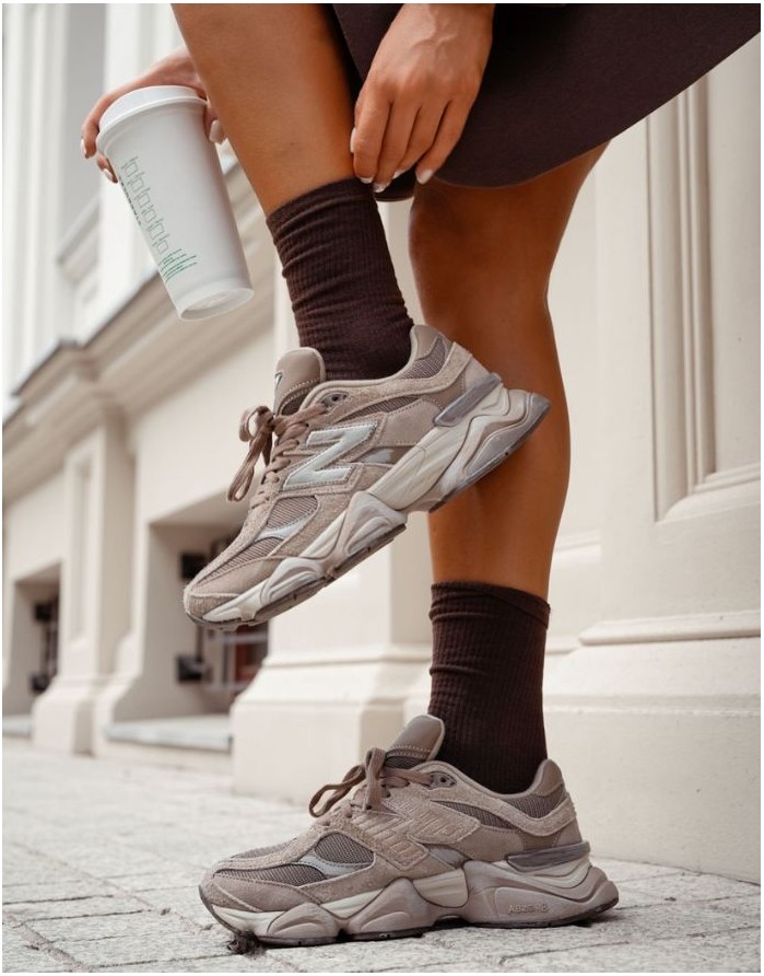 Women's socks "Ribbed Brown"