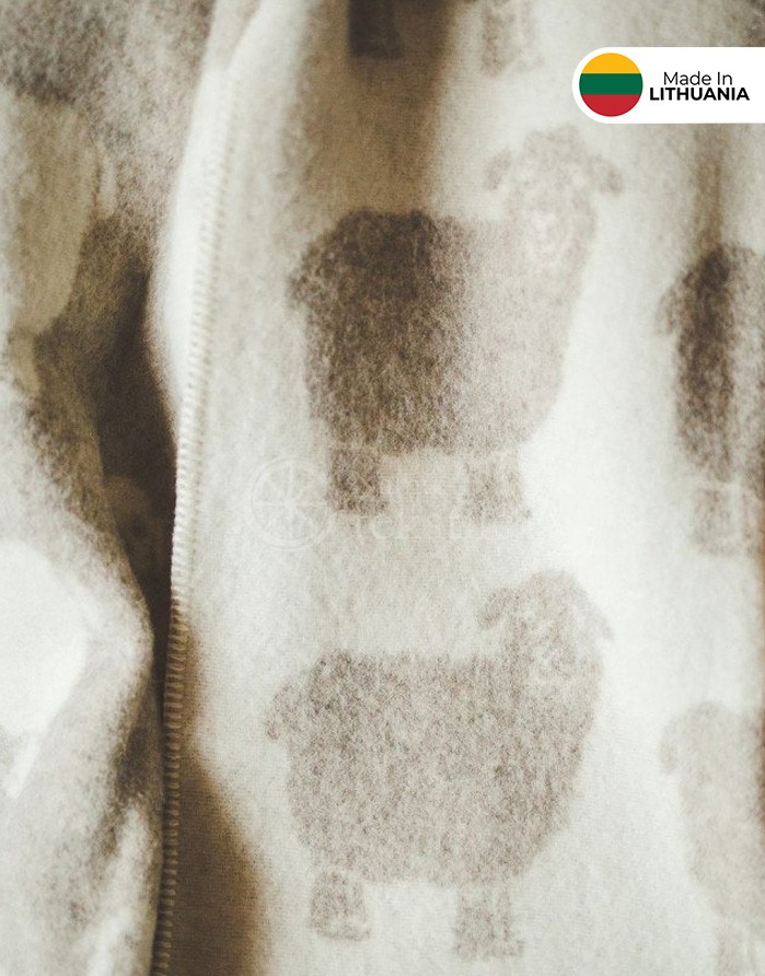 Naturaalsest villast tekk "Sheep Beige" 130x200 cm