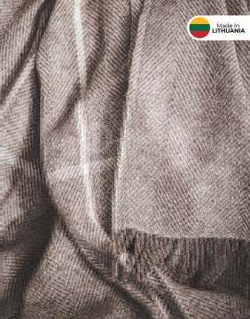 Naturaalsest villast tekk "Elegant Brown" 140x240 cm