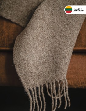 Naturaalsest villast tekk "Jaukumas Brown" 140x200 cm