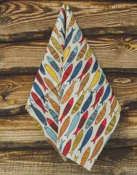 Köögirätik "Colorful Fish", 50x70cm