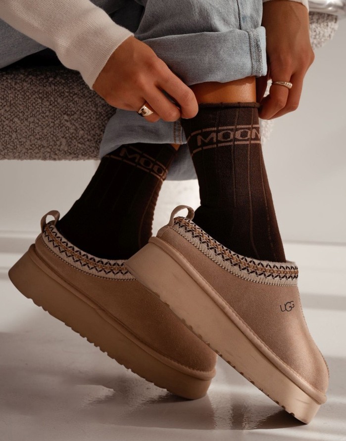 Women's socks "Moon" Brown