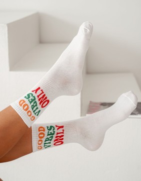 Naiste sokid "Good vibes only"