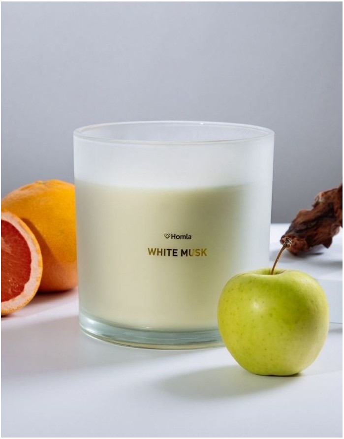 Scented candle "GLOW White Musk" 870 g