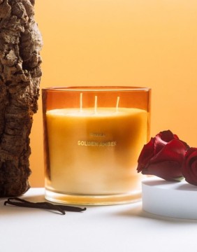 Lõhnav küünal "GLOW Golden Amber" 870 g