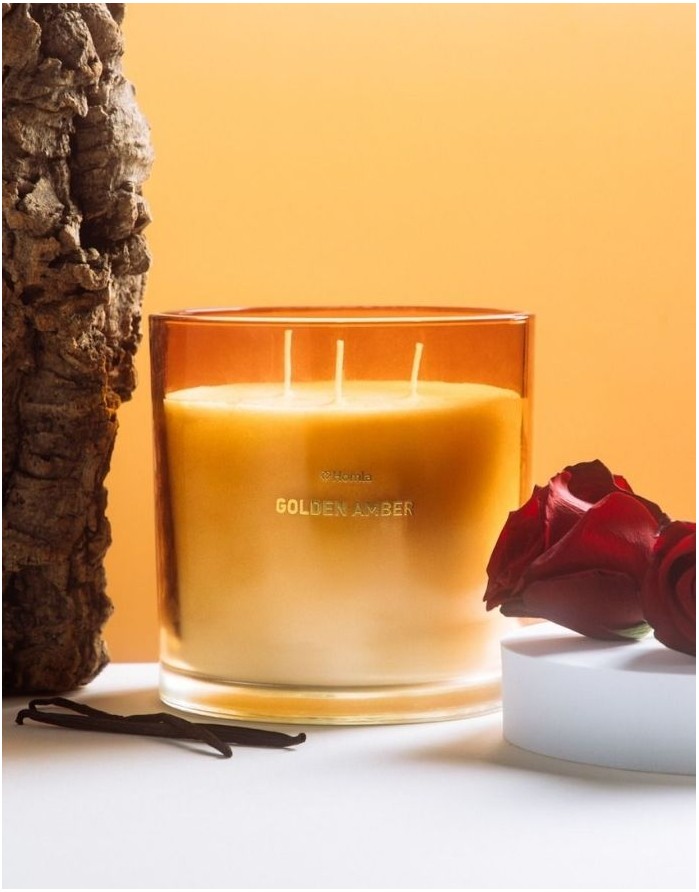Scented candle "GLOW Golden Amber" 870 g