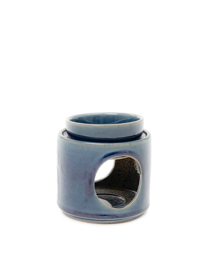 Candlestick Holder "SOLETO Ceramic Blue"