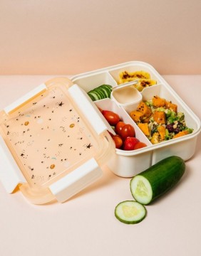 Lunch Box "Spacekid Cream"