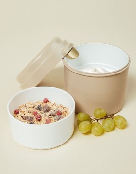 Lõunasöögikarp "TORRONE Round Beige"