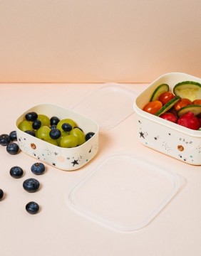 Lõunasöögikarp "SPACEKID Cream" 2 tk.