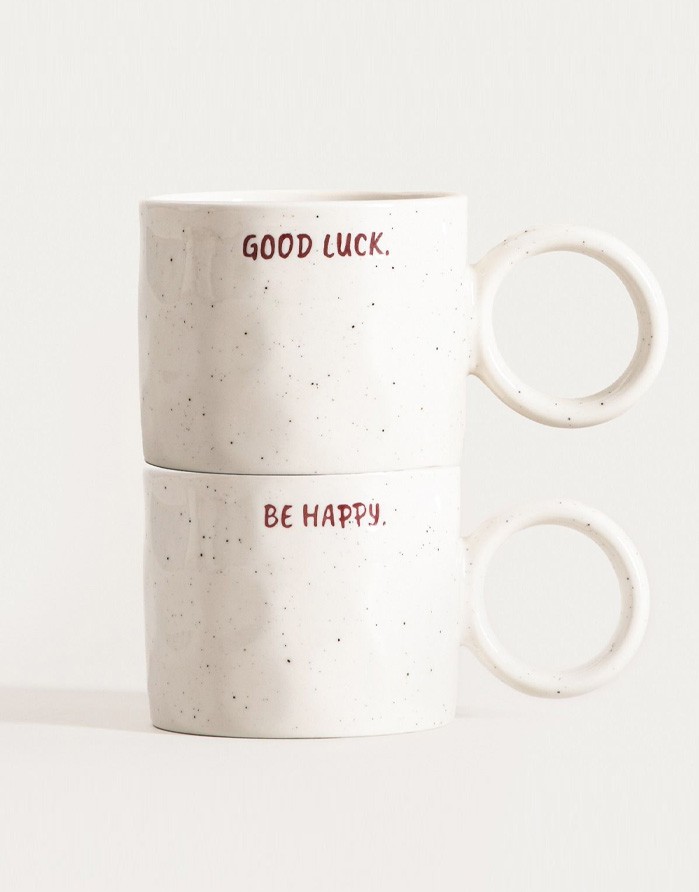 Set of cups "POSI Cream" 2 pcs