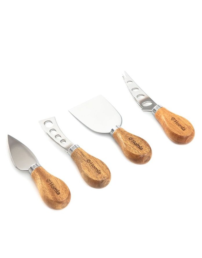 Cheese knife set "Mooka Wood" 4 pcs