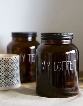 Klaasist anum "My Coffe" 1 l