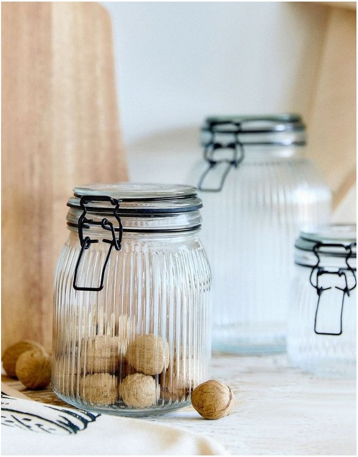 Glass Container "Raven Midi" 1 l