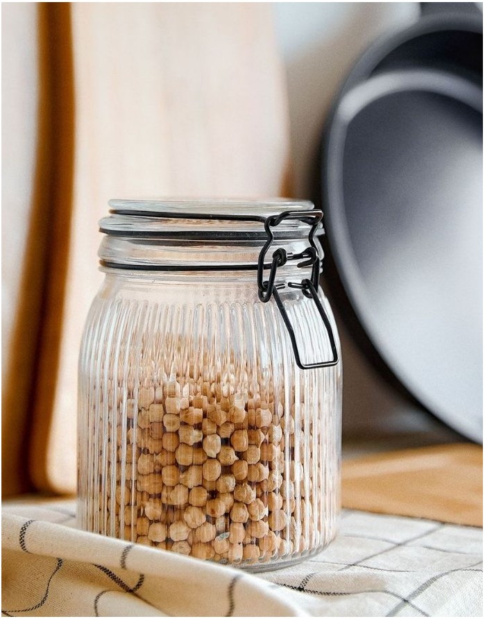 Glass Container "Raven Midi" 1 l