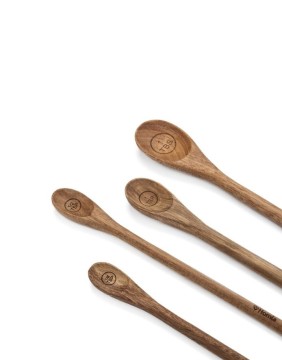Mõõtelusikad "Mooka Wood", 4 tk