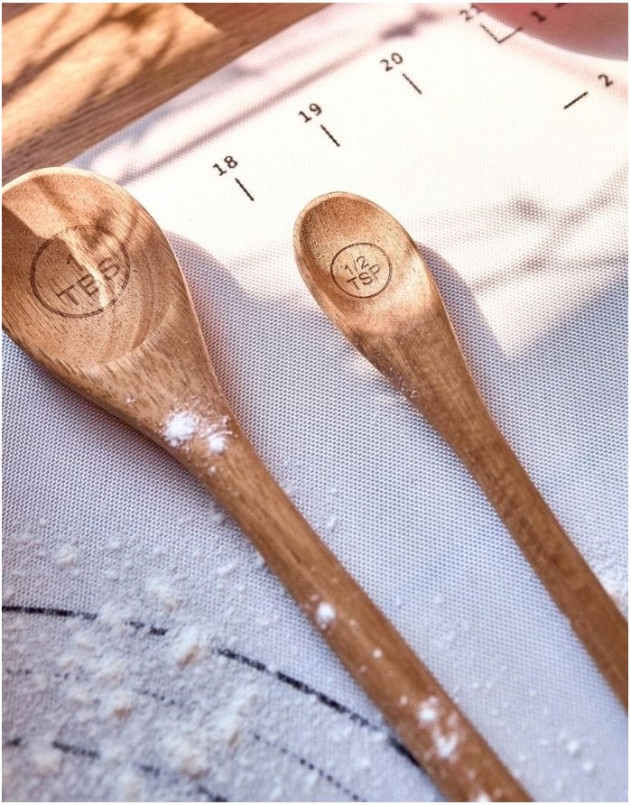 Mõõtelusikad "Mooka Wood", 4 tk