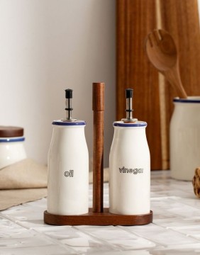 Õli- ja äädikanõude komplekt "Modern Hamptons"