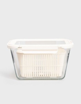 Klaaspurk kaanega "Negozio", 2,4 l