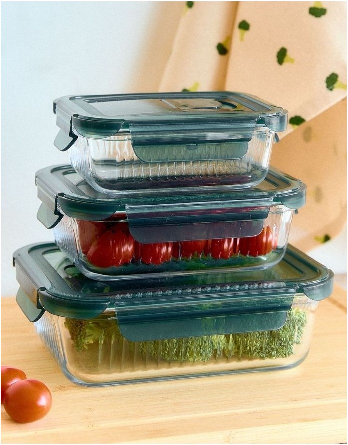 Стеклянная банка с крышкой "Remmie", 1,04 l