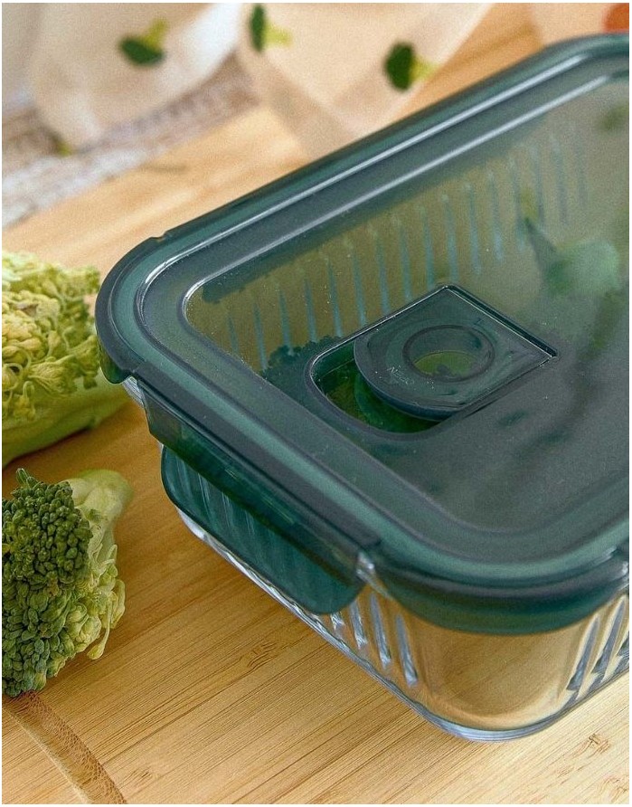 Klaaspurk kaanega "Remmie", 1,04 l