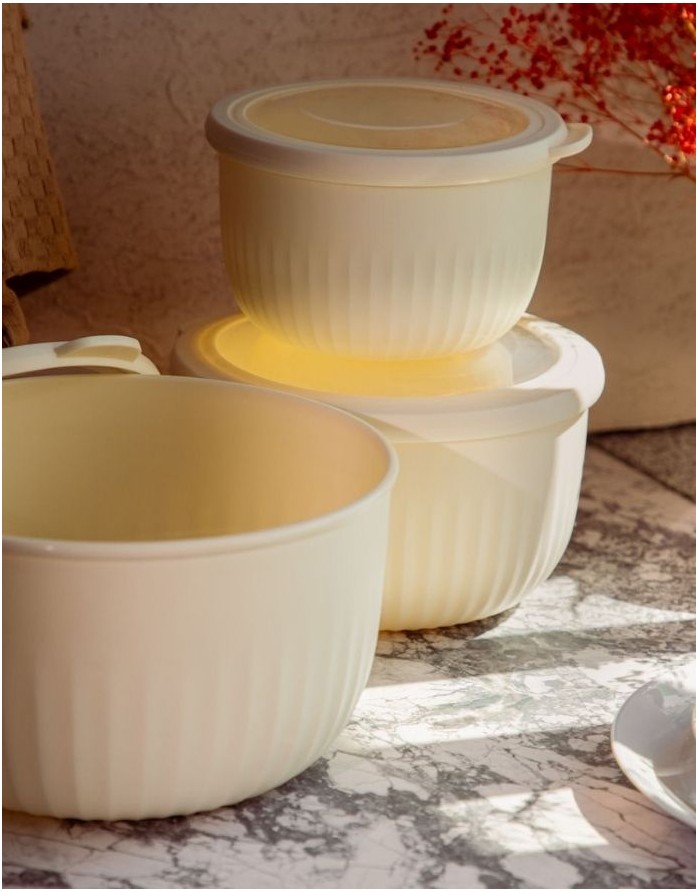 Set Of Bowls "Kerma Cream", 3 pcs.