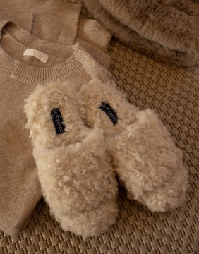 Slippers "Brenda Creme"