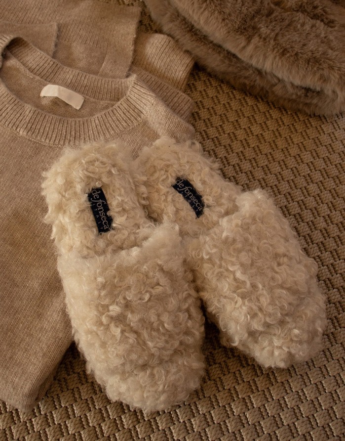 Slippers "Brenda Creme"