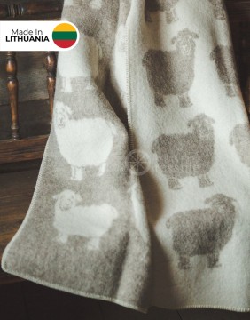 Naturaalsest villast tekk "Sheep Beige" 130x200 cm