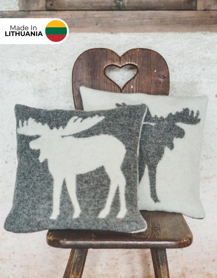 Naturaalsest villast padi "Moose", Grey