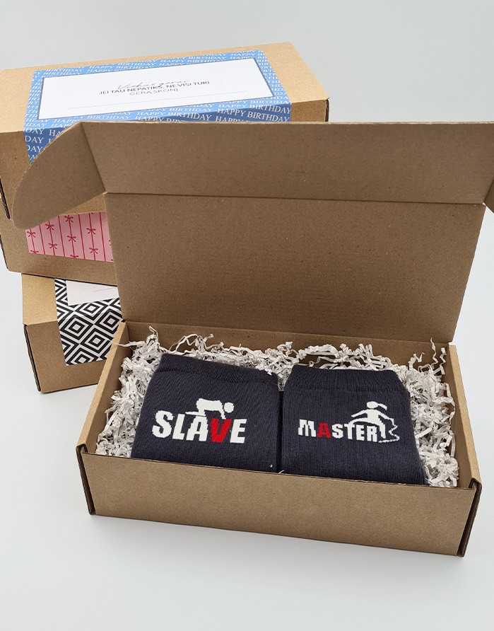 Socks set for HIM and HER "Master & Slave"