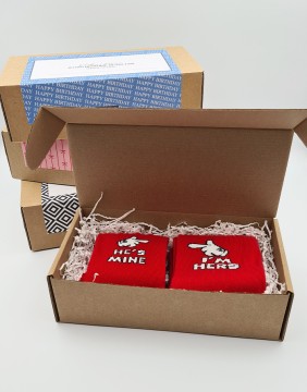 Набор носков для НЕГО и НЕЁ "Mine & Hers"