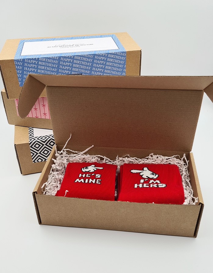 Socks set for HIM and HER "Mine & Hers"